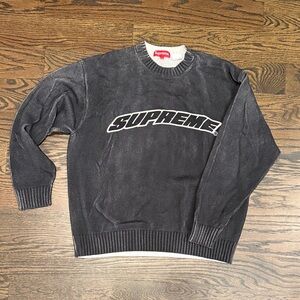 Supreme Black Crewneck Sweater